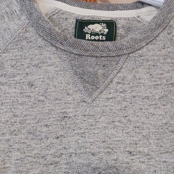 Roots Salt and Pepper  Crew Neck Sweat Shirt  Size S - Picture 5 of 11